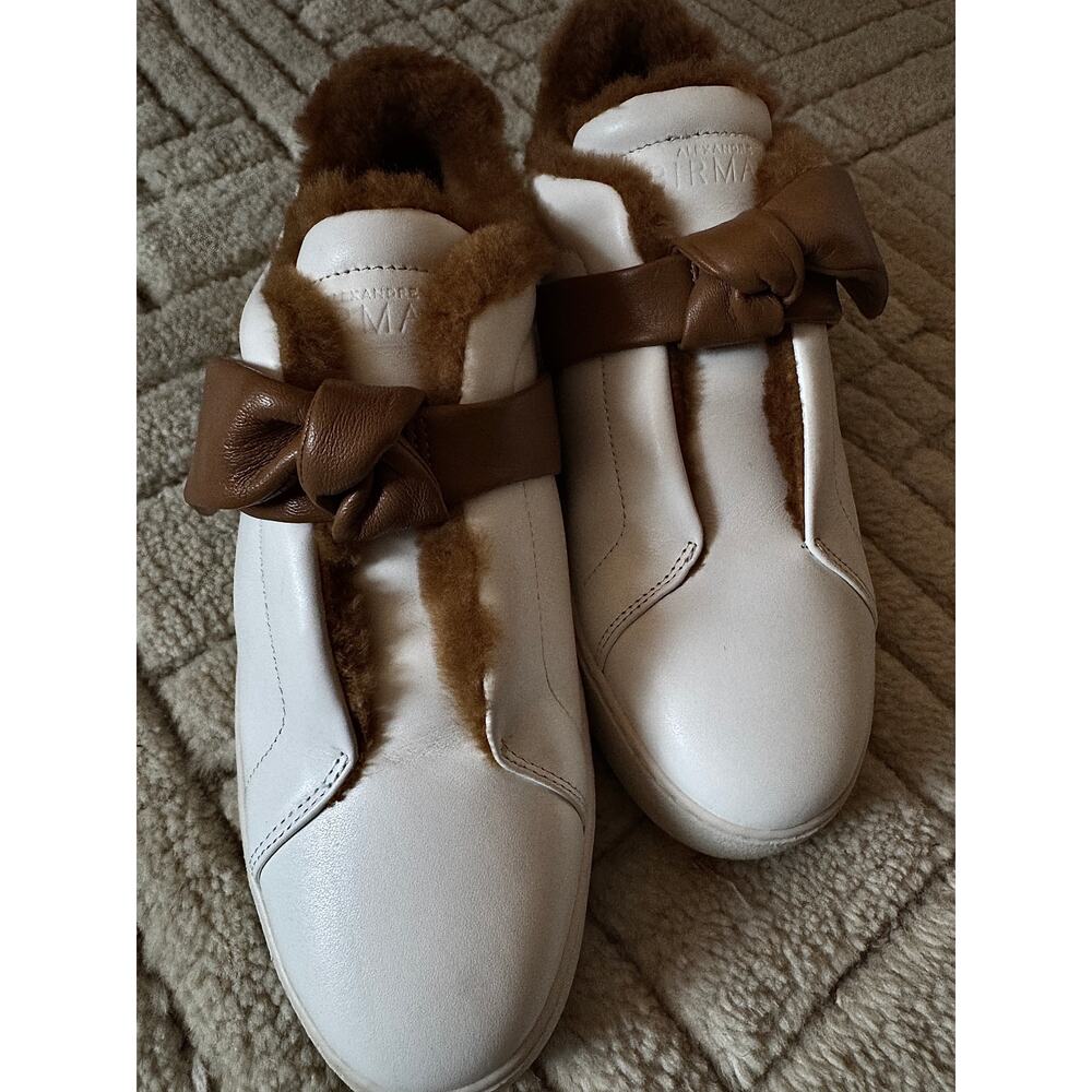Alexandre Birman Clarita Sneaker Shearling Cognac - Picture 2 of 5